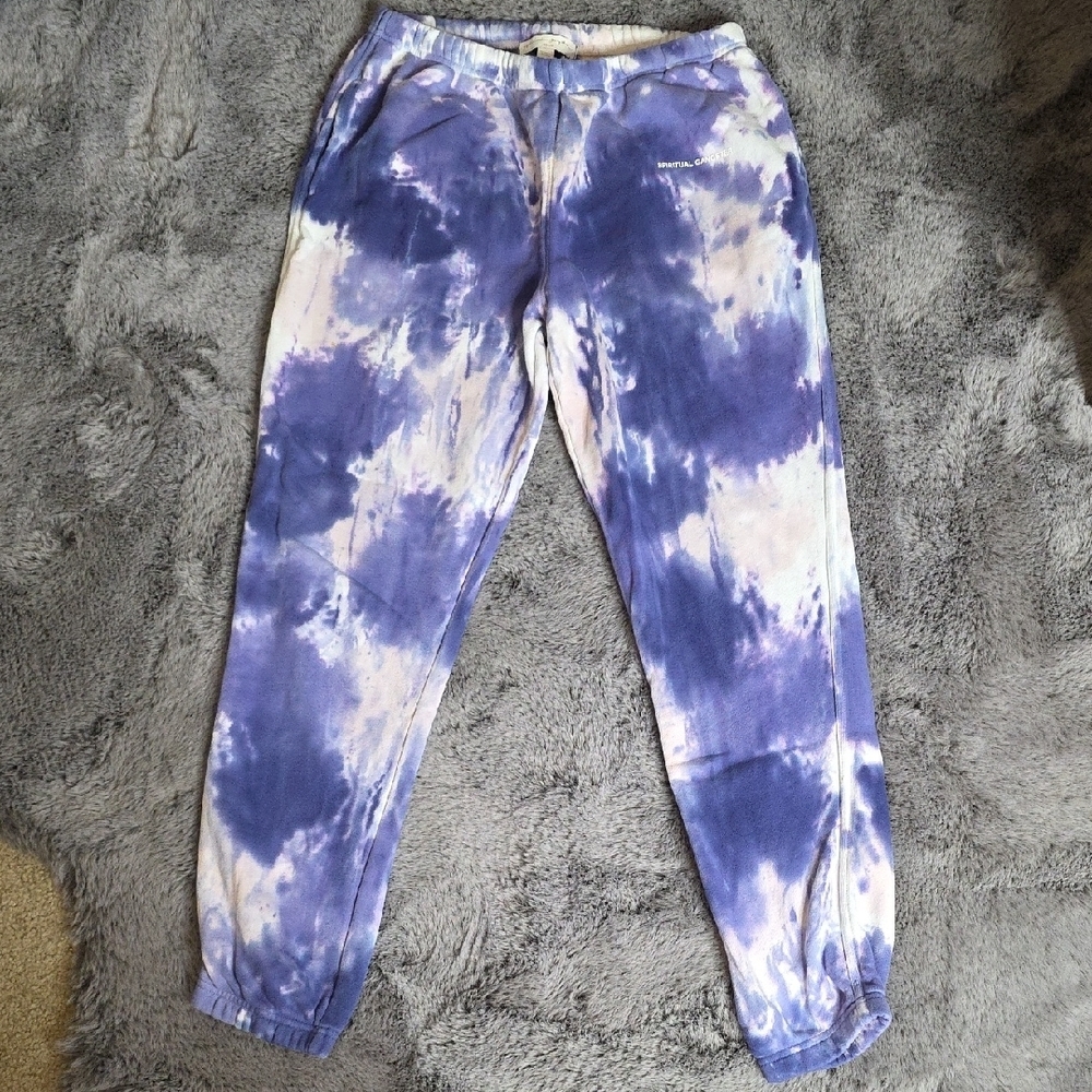 Spiritual Gangster Purple Tie-Dye Joggers